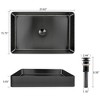 Fortune Candy 23.62'' Length Stainless Steel Rectangle Vessel Bathroom Basin - 2 of 4
