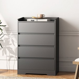 KTMBDW 4 Drawer Dresser, Dresser Modern Storage Chest of Drawers 25.5L x 15.7W x 38.3H in, Storage Cabinet with 4 Drawers for Living Room, Bedroom - 1 of 4