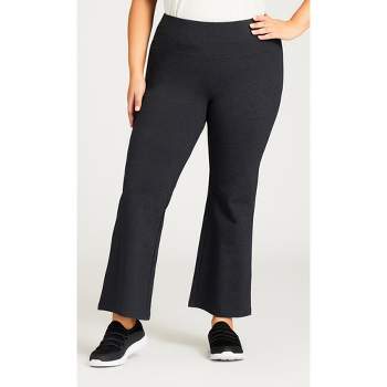 Bend Over Women's Plus Size Pull-On Pants Dark Charcoal - 20W