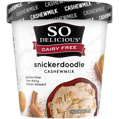 So Delicious Snickerdoodle Cashew Milk Frozen Dessert - 16 fl oz