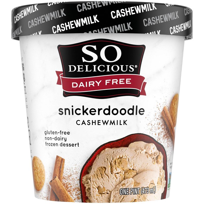 So Delicious Snickerdoodle Cashew Milk Frozen Dessert - 16 fl oz, 2 of 8