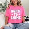 Simply Sage Market Women's Born To Shine Stars Short Sleeve Garment Dyed Tee - 2 of 4
