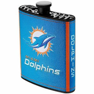 NFL 2pc Flask with Funnel, 7oz, Miami Dolphins - 1 of 1