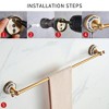 Itopfox 5 Piece Antique Bronze Bathroom Accessories Set Adjustable Towel Bar 16.73 to 29.13 in Towel Holder Toilet Paper Holder Hooks - 4 of 4