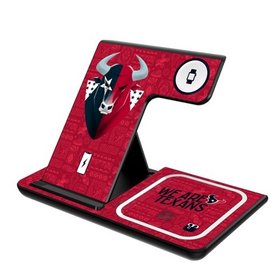 Keyscaper Houston Texans 2024 Edition 15-Watt 3 in 1 Charging Station