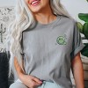 S.W.Smiley Boba - Women's Garment Dyed Graphic T-Shirt - 2 of 4