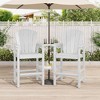 Modern HDPE 2-Person Bar Stool Set - Durable and Stylish High Counter Stools for Patio - 2 of 4