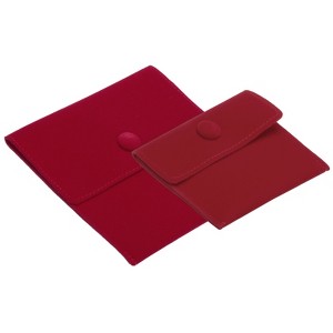 Unique Bargains Women's Soft Velvet Snap Button Portable Storage Jewelry Pouch 2 Pcs - 1 of 4