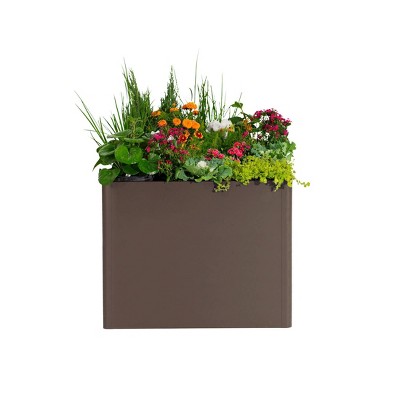 Umber Brown 32" Tall Metal Outdoor Raised Garden Bed