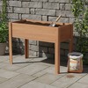 Gulches 40x20x31 Inch Elevated Raised Garden Bed with Legs - 260lbs Capacity Wooden Planter Box (Eco Water-Based Finish) for Outdoor Plants - 2 of 4