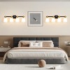 POWLIG Modern Vanity Light Fixture - Dimmable Bathroom Lighting with Cone Milk White Glass Shades - 4 of 4
