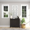 Set of 2 Wood Floral Intricately Carved Scroll Wall Decors White - Olivia & May: Traditional Style, Botanical Art, Vertical Display - 4 of 4