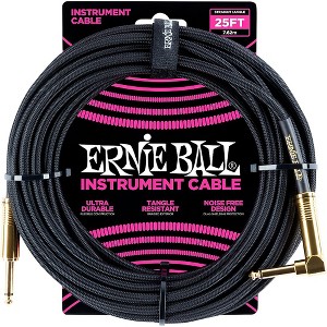 Ernie Ball 25 FT Straight to Angle Instrument Cable - 1 of 2