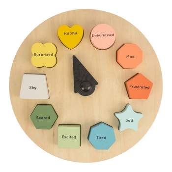 Wonder & Wise Shapes of Emotions Wood Puzzle