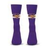 NCAA Northern Iowa Panthers Streak Team Color Crew Socks - L: Logo Pattern, Midweight Fabric - 2 of 3