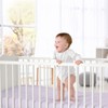 Sweet Jojo Designs Girl Fitted Crib Sheets Set Peony Floral Garden Purple Ivory and Green 2pc - 4 of 4