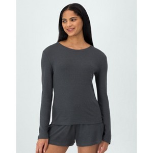 Hanes Originals Women’s SuperSoft Comfywear Rib Long Sleeve T-Shirt - 1 of 4