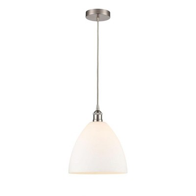 Edison Dome - 1 Light Cord Hung Mini Pendant In Industrial Style-13.75 Inches Tall and 12 Inches Wide