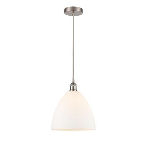 Edison Dome - 1 Light Cord Hung Mini Pendant In Industrial Style-13.75 Inches Tall and 12 Inches Wide - 1 of 1