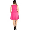 24seven Comfort Apparel Fit and Flare Knee Length Plus Size Tank Dress - 3 of 4