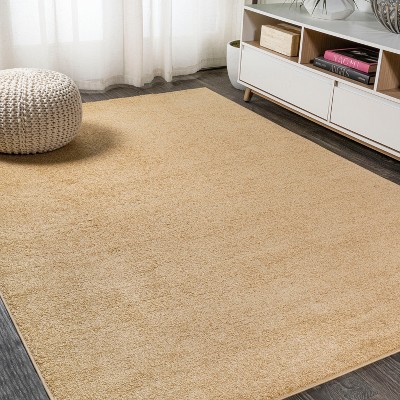 Haze Solid Low-Pile Indoor Area Rug - JONATHAN Y