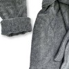 BedVoyage S/M Melange Viscose From Bamboo Cotton Bath Robe Charcoal - 3 of 4