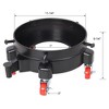 NAYSAYE Bucket Dolly 11 Inch Heavy Duty Rolling Cart with Swivel Casters for Easy 5 Gallon Bucket Mobility, Black, 11.25"*6.25"*3.3" - 3 of 4