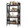 Sapphtopaz 4-Level Bookcase with Storage Shelves, Space Saving Kitchen Shelves, Kitchen Organizers and Storage for Small Spaces, Garage - 4 of 4