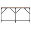 vidaXL Console Table Smoked Oak 55.1 in.x9.1 in.x29.5 in. Engineered Wood - 4 of 4