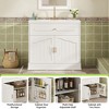 Modern Farmhouse Bathroom Vanity, 36" Single Sink Bathroom Vanity with Storage Cabinet, Adjustable Shelf - 2 of 4