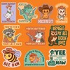 Cowboy Animals Sticker Extra Large Stickers for Adults Funny Adhesives with Memes - Crazy Dog  for Animal Lovers Multi 10 Pieces - 2 of 4