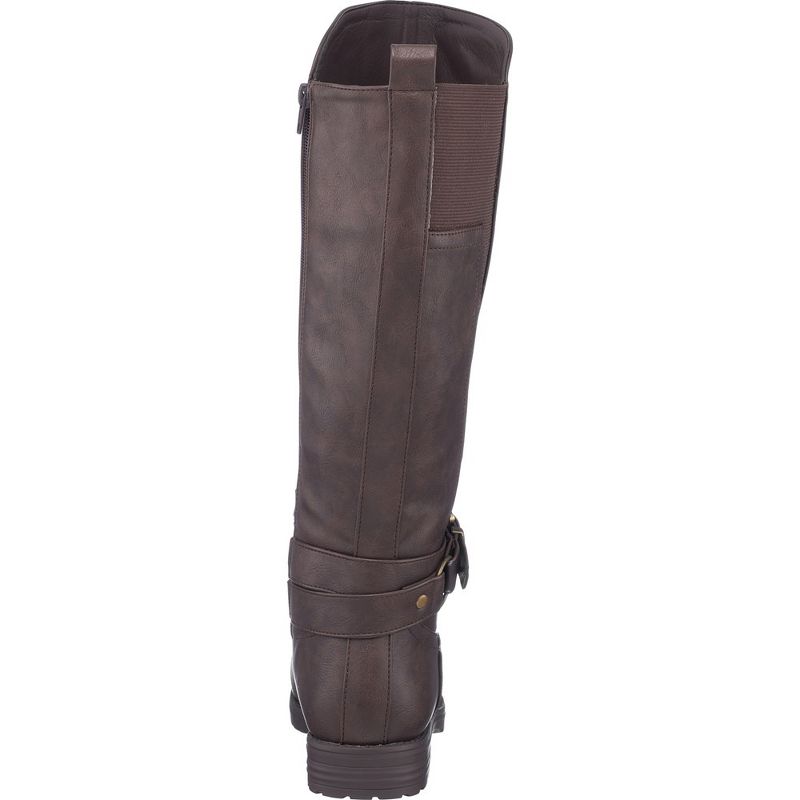 GC Shoes Aston Elastic Buckle Detail Riding Boots, 3 of 12