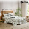 HLC.ME Floral Multi-Piece Bed Sheets Set - Wrinkle Resistant & Ultra Soft - Fits Mattresses up to 15 Inches Deep - 3 of 4
