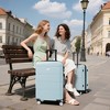 YONWAY 3 Piece Hardshell Luggage Sets, Aviation Certified Carry-on Suitcase, With Double Spinner Wheels, Handle Password Lock - 2 of 4