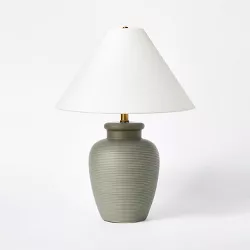 Large Table Lamp Forest Fog Dark Gray - Threshold™ designed with Studio McGee