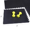 NicBex 26"L Interlocking Gym Floor Mats,Premium EVA Foam,0.5/0.75/1 Inch Thickness,6/12/18/24/36 Pieces,Home Gym and Gymnastics Floor Protection,Black - 3 of 4