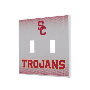 NCAA Big Ten Universities Linen Hidden-Screw Light Switch Plate for Double Toggle - 1 of 4