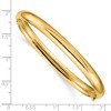 Black Bow Jewelry 6mm 14k Yellow Gold Polished Domed Hinged Bangle Bracelet, 8 Inch - 4 of 4