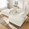 Myinda 2-Piece Oversized Boneless Compression Sofa Couch, Corduroy  Loveseat, No Assembly Required - 4 of 4