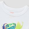 Toddler Adaptive Short Sleeve Dino Graphic T-Shirt - Cat & Jack™ White - 3 of 3