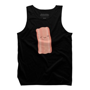 Men's Design By Humans One Happy Piece Of Bacon By kimvervuurt Tank Top - 1 of 2