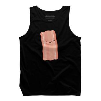 Men's Design By Humans One Happy Piece Of Bacon By kimvervuurt Tank Top