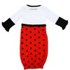 Pavilion Gift Company - Spotted Ladybug - 0-3 Months Gown with Mitten Cuffs - Leotards and Bodysuits - 4 of 4