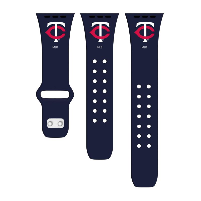 MLB Minnesota Twins Apple Watch Compatible Silicone Band - Blue
, 2 of 4