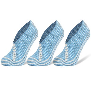 Crochet Slipper Socks for Women 3 Pairs Shoe Size 5-7 - 1 of 3