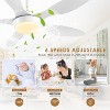 Sofucor White Ceiling Fans with Lights Large Airflow 42inch Modern Ceiling Fan with Quite Reversible DC Motor 3 Color Temperature Dimmable LED Light - 4 of 4
