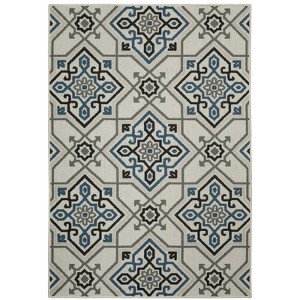 Oriental Weavers Torrey 004Y1 Light Grey/ Blue Indoor/Outdoor Area Rug - 9'10" x 12'10" - 1 of 4