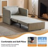 Adult 3-in-1 Convertible Sleeper Chair - Pull-out Sofa Bed with USB & Type-C Charging Tray for Living Room - 4 of 4