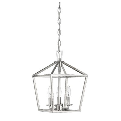Transitional Townsend 3-Light Matte Black Foyer Pendant