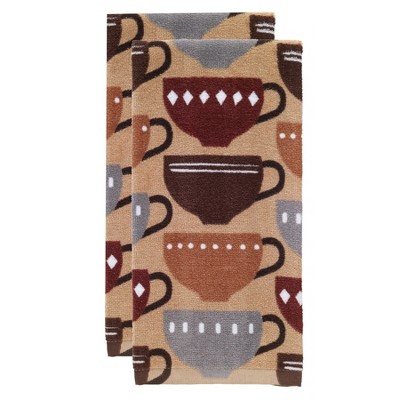 T-fal Print Fiber Reactive Kitchen Towel, Two Pack